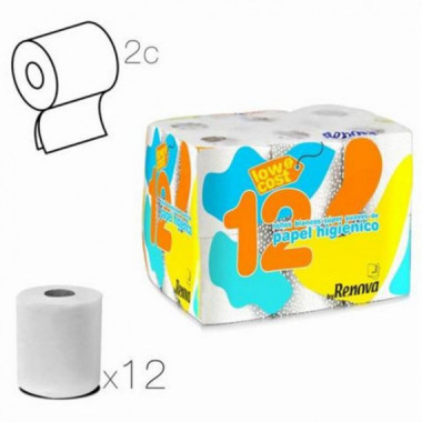 Pack Papel Higi&eacute;nico Renova S&uacute;per Suave Doble Capa - 12 Rollos