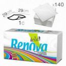 Servilletas Blancas Renova 29x29 cm, 140 Unidades Monocapa