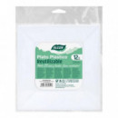 Set de 12 Platos Cuadrados Reutilizables Blancos Algon