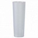 Juego de 6 Vasos Tubo Reutilizables Algon 330ml Transparente