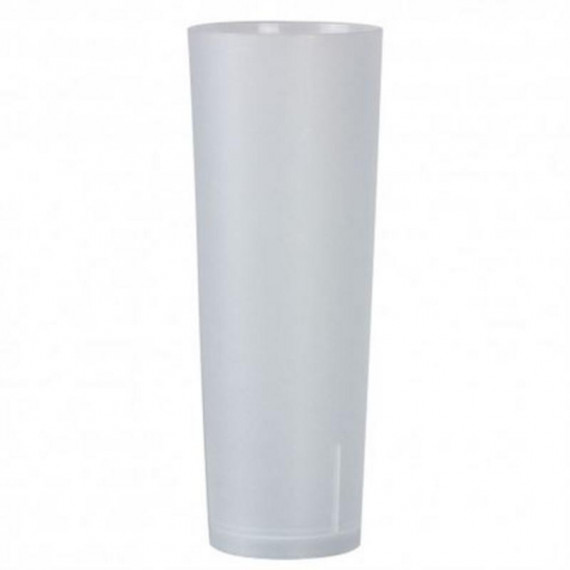 Juego de 6 Vasos Tubo Reutilizables Algon 330ml Transparente