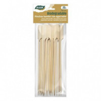 Set de 20 Pinchos de Bambú con Agarrador Algon 180mm
