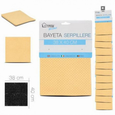 Bayeta Perforada Absorbente Urban Living 38x40 cm Amarilla