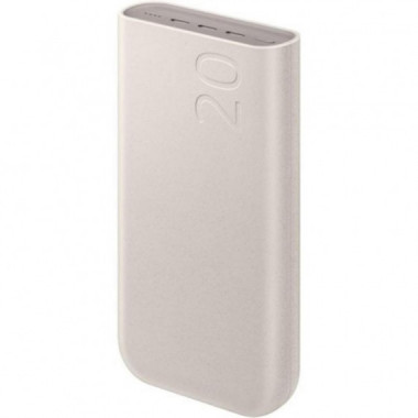 Samsung Bater&iacute;a Port&aacute;til 20.000mAh Carga S&uacute;per R&aacute;pida 45W PD3.0 USB-C Beige