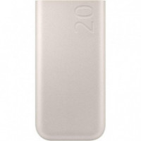 SAMSUNG Batería Portátil 20.000MAH Carga Súper Rápida 45W PD3.0 Usb-c Beige
