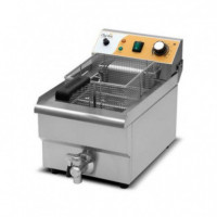 Freidora Eléctrica Profesional Chef Pro CF0104 de 10 Litros y 3000W con Válvula