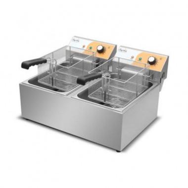 Freidora El&eacute;ctrica Profesional Doble Chef Pro 11+11 Litros 2x3000W