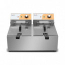 Freidora Eléctrica Profesional Doble Chef Pro 11+11 Litros 2x3000W