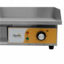 Plancha Eléctrica Profesional Chef Pro CF0107 con Superficie Lisa 3000W