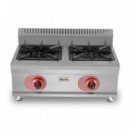 Cocina a Gas Profesional Chef Pro CF0127 de 2 Fuegos, Acero Inoxidable