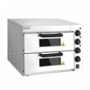 Horno de Pizza Eléctrico Profesional Chef Pro CF0119, 2 Cámaras, 3000W