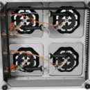 Cocina a Gas Profesional Chef Pro CF0129 de 4 Fuegos en Acero Inoxidable