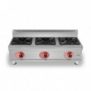 Cocina a Gas Profesional Chef Pro CF0128 de 3 Fuegos