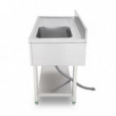 Fregadero Industrial Chef Pro CF0142 con Cubeta Derecha y Estante (140x70x85 cm)