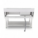 Fregadero Industrial Chef Pro CF0141 con Cubeta Izquierda y Estante (140x70x85 cm)