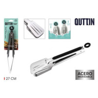 Pinzas de Cocina Quttin de 27 cm en Acero Inoxidable con Argolla de Bloqueo