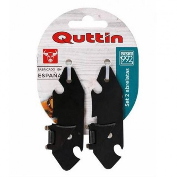 Pack de 2 Abrelatas Manuales Pavonados Quttin de 8cm