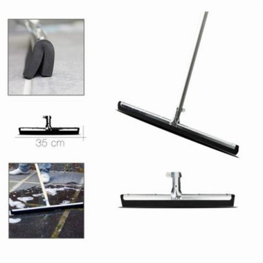 Harag&aacute;n Limpiasuelos de Goma Negra 35 cm