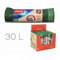 Pack 15 Bolsas de Basura Reforzadas VILEDA Ecobag 30 Litros