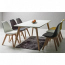 Mesa Design D900 120x80cm Blanca Muvip