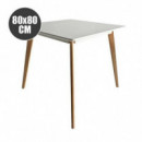 Mesa de Comedor/Cocina Muvip Design D900 80x80 cm Blanca