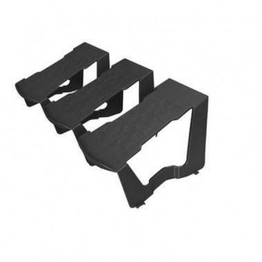 Kit de 3 Zapateros Individuales Apilables Artplast de Polipropileno Antracita