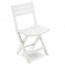 Silla Plegable de Resina Progarden Birki Blanca (44x41x78cm)