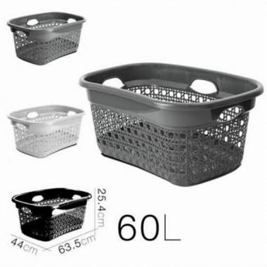 Cesta de la Ropa con Asas Boho 60 Litros