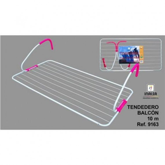 Tendedero de Balcón Metálico Plegable 10 Metros