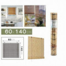 Estor Enrollable Efecto Bambú 60x140cm