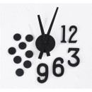 Reloj de Pared Jocca 3D con Relieve y Números Grandes, 40 cm