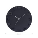 Reloj de Pared Moderno 3D Negro de 34.5 cm