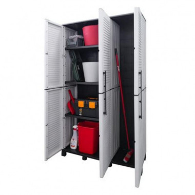 Armario Alto Ancho Artplast con 3 Estantes Ajustables y Patas Regulables