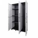 Armario Alto Ancho Artplast con 3 Estantes Ajustables y Patas Regulables