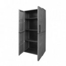 Armario Alto con Estantes Ajustables Artplast 680x370x1630mm