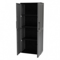 Armario Alto de Plástico Artplast Línea Easy Gris (680x370x1630mm)