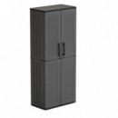 Armario Alto de Plástico Artplast Línea Easy Gris (680x370x1630mm)