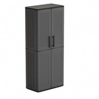 Armario Alto de Plástico Artplast Línea Easy Gris (680x370x1630mm)