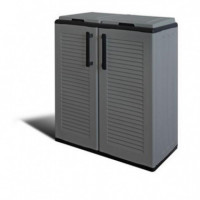 Armario Bajo Artplast con Doble Tapa para Reciclaje 680x370x840mm