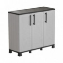 Armario Bajo Ancho Artplast con Estantes y Patas Ajustables