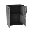 Armario Bajo de Plástico Artplast Línea Easy 68x37x84cm Gris Oscuro