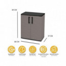 Armario Bajo de Plástico Artplast Línea Easy 680x370x840 mm