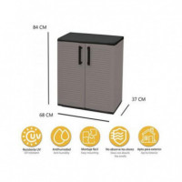 Armario Bajo de Plástico Artplast Línea Easy 680x370x840 mm