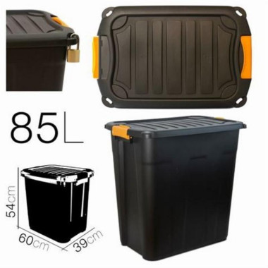 Caja de Almacenaje Parabox 85L Negra (60x39x54cm)