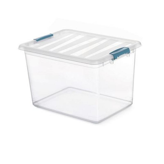 Caja Katla Transparente de 20 Litros con Asas Ergonómicas (39x29x25.5cm)