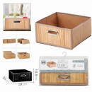 Cesta de Almacenaje Plegable de Bambú Urban Living 31x31x15 cm
