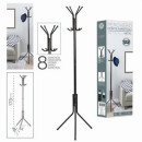 Perchero de Pie Metálico Negro Urban Living 45x38x173 cm