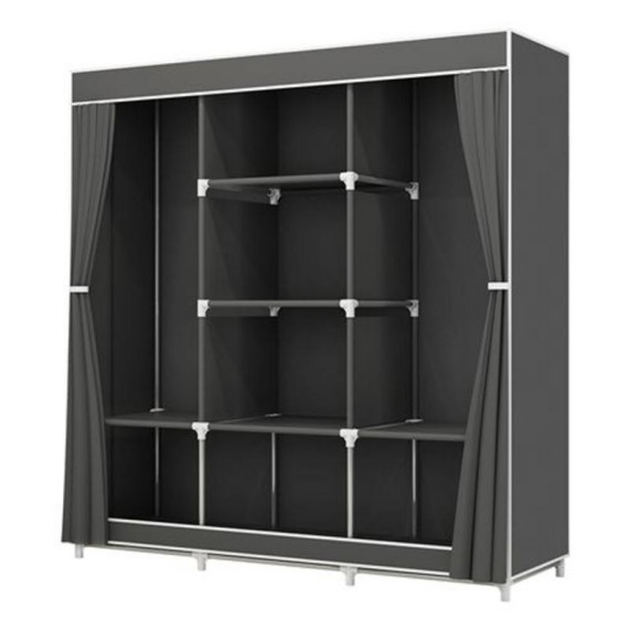 Armario de Tela Triple 118x45x169cm