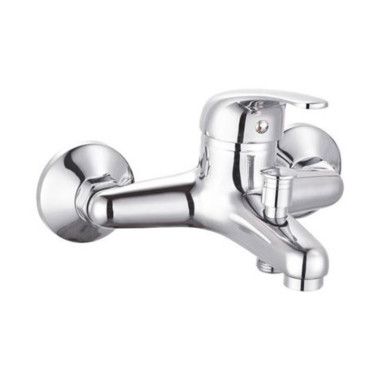 Monomando de Ba&ntilde;era Empotrado EDM Cromado de Acero Inoxidable