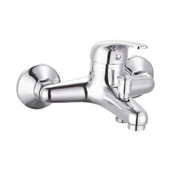 Monomando de Bañera Empotrado EDM Cromado de Acero Inoxidable